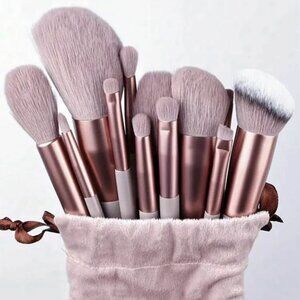 NEW Brown Makeup Brush Set